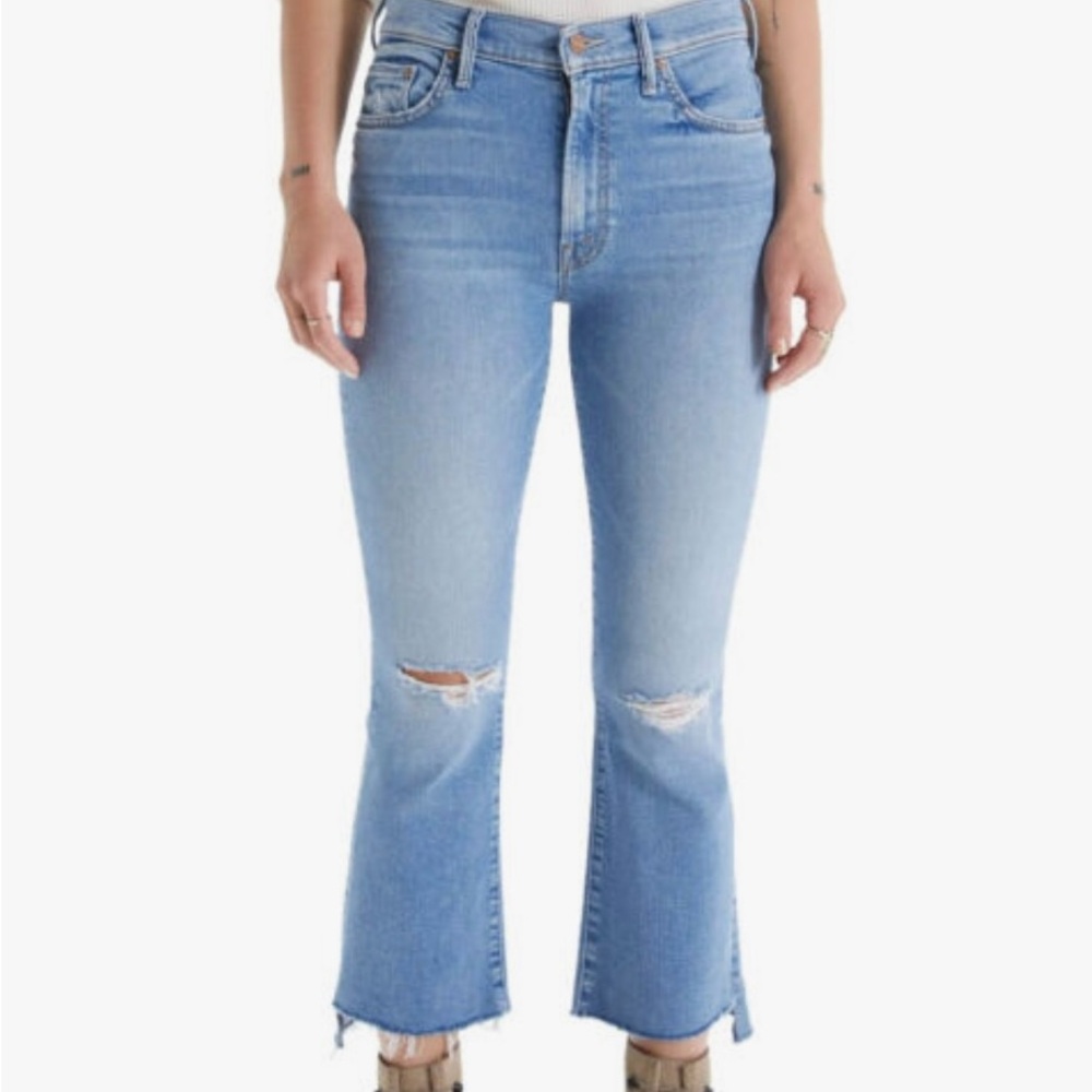 MOTHER Jeans | The Insider Crop Step Fray - Thrilling Shots